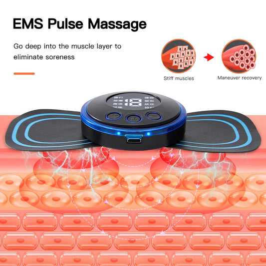 Massageador Elétrico EMS para Pescoço e Corpo